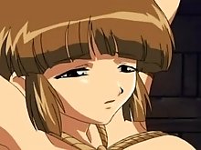 Anime girl bondaged by witch