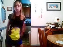 youthful floozy strips in her room by showing her hawt love muffins as this chick is all alone