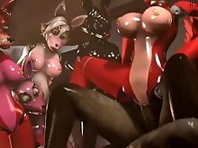 Furry Guy cums inside FNAF Foxy!